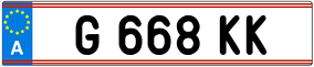 Trailer License Plate